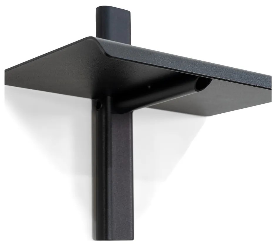 Fekete fém fali polc 28 cm Hola – Spinder Design