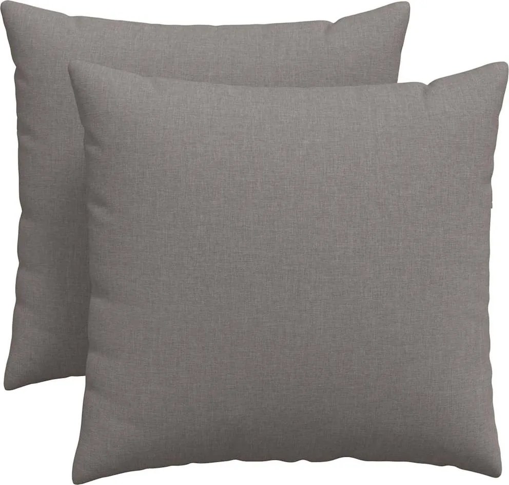 vidaXL Kanapé párnák 2 pcs Tópszínű 50 x 50 cm szövet