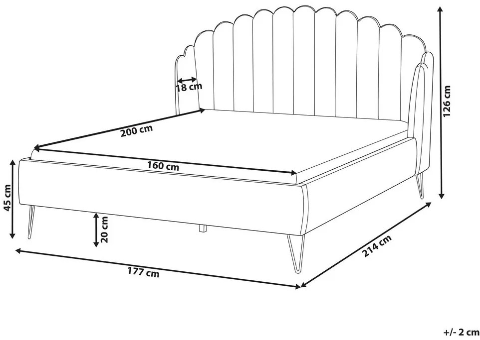 Franciaágy 160 cm Belize (szürke) (ágyráccsal) (tárolóhellyel). 1077504