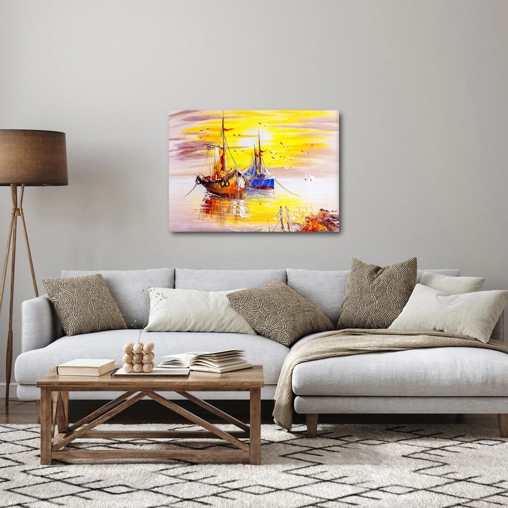 Kép - A csónak festménye (70x50 cm)