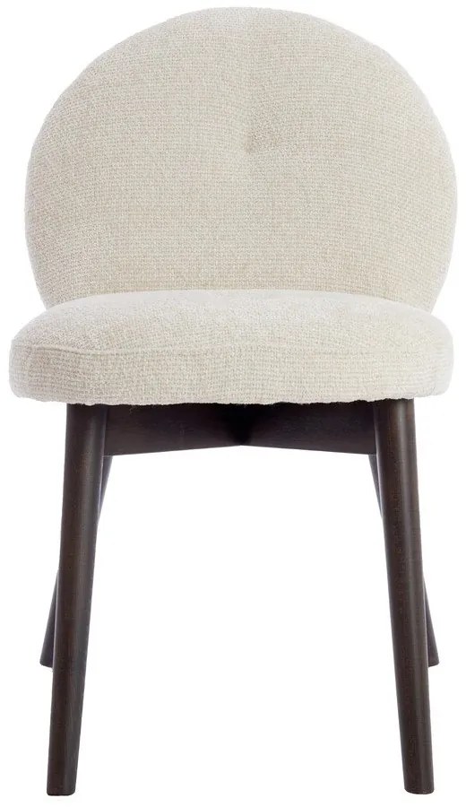 Krémszínű kárpitozott étkezőfotel szett 2 db-os Sinosa – Light & Living