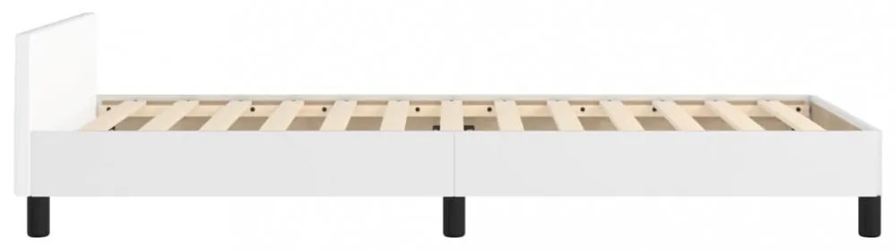 fehér ágykeret fejtámlával matrac nélkül 80 x 200 cm