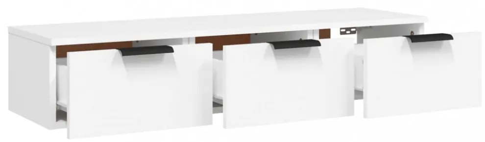 fehér szerelt fa faliszekrény 102 x 30 x 20 cm