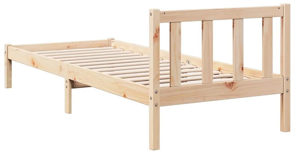 tömör fenyőfa extra hosszú ágykeret matrac nélkül 90 x 210 cm