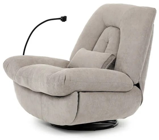 Relax fotel beépített elektromos vezérléssel, bézs szövetkárpittal. TV-7089 LAN2