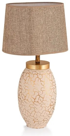 Asztali lámpa 1xE27/40W/230V bézs/arany