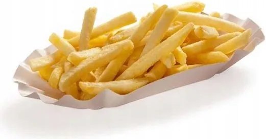 Papírtálca 13x17cm 250db kagyló sült krumpli eldobható tálca