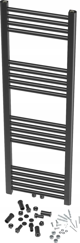 Fürdőszobai Radiátor Modern Létra Fekete Raven 130x40 cm