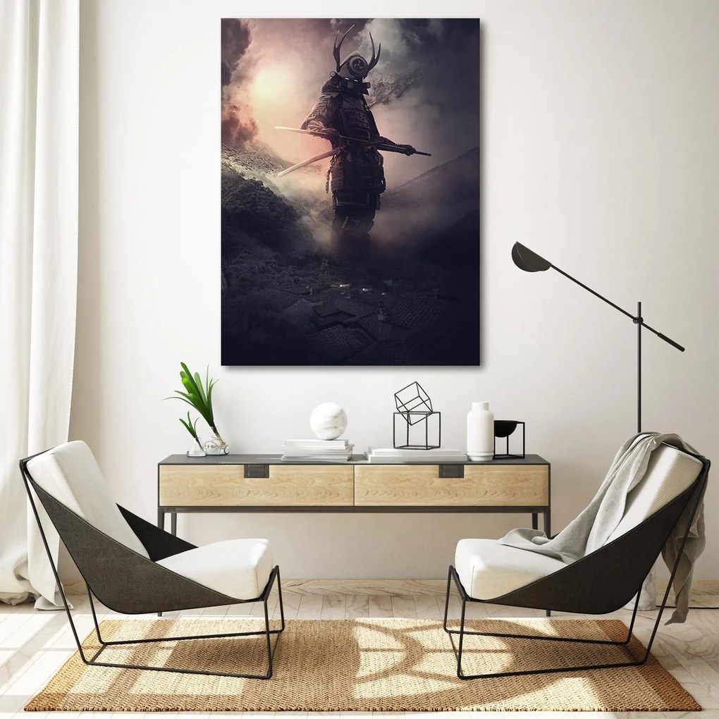Gario Vászonkép Szamurájok a ködben - Patryk Andrzejewski Méret: 60 x 90 cm