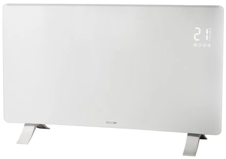 Sencor - Okos elektromos fűtőtest/konvektor 1200/2400W/230V IP24 Wi-Fi fehér 41013960