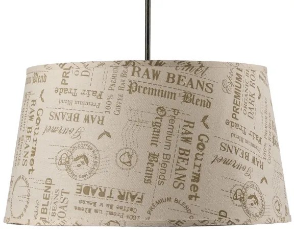 ONLI - Csillár zsinóron MAIDA 1xE27/15W/230V átm. 50 cm barna