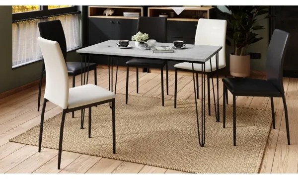 HALIJA étkezőasztal - szürke beton