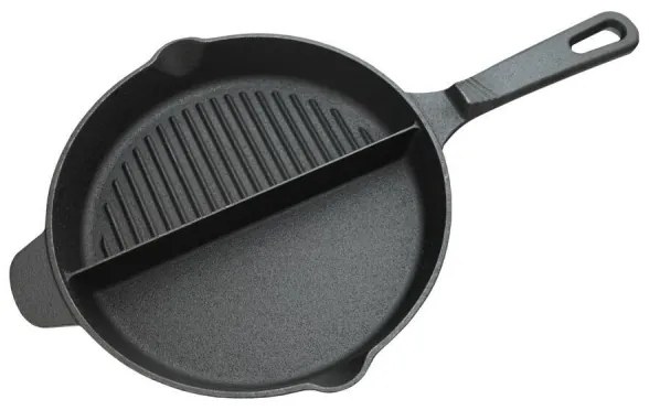 Grill serpenyő -val two compartments 25 cm