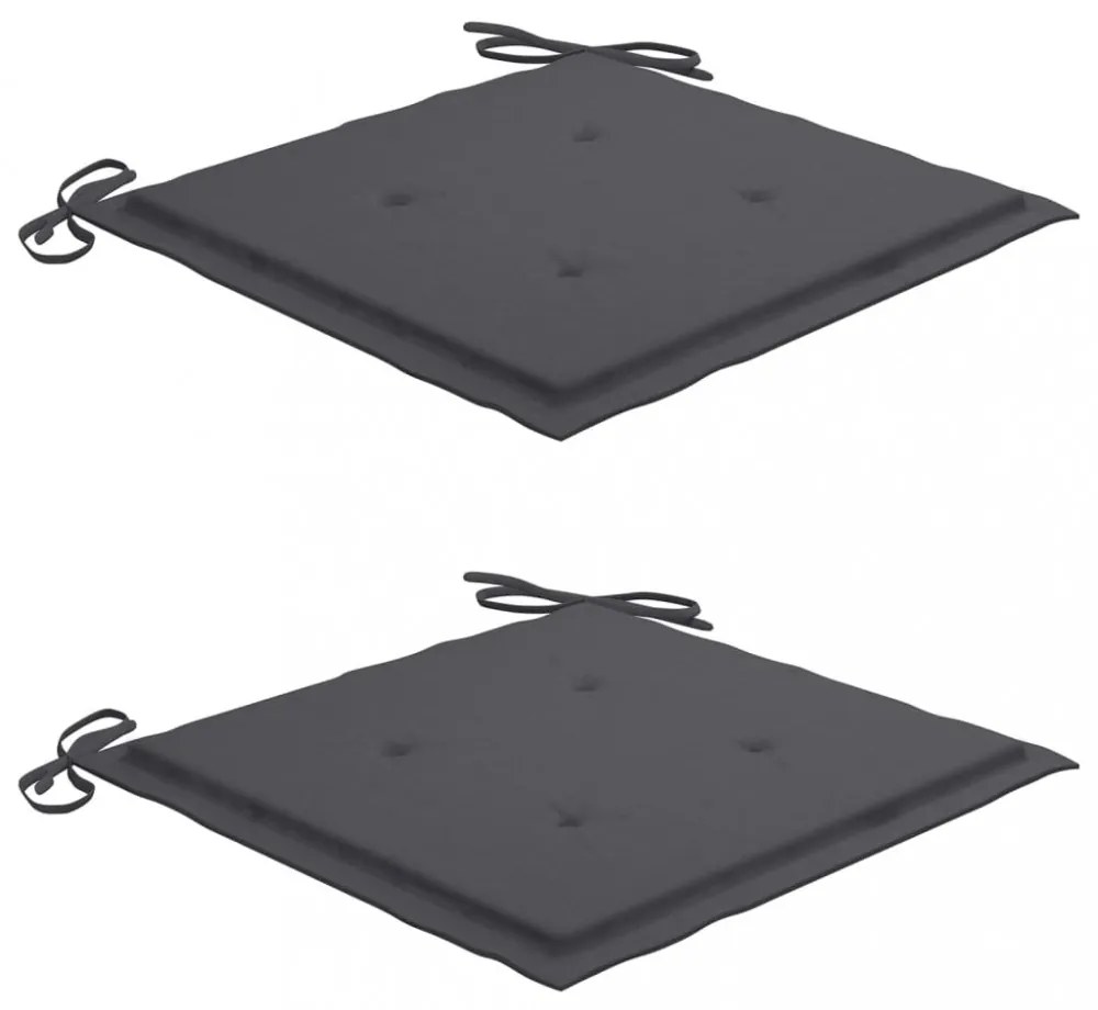 tömör akácfa kerti székek teázóasztallal és párnákkal