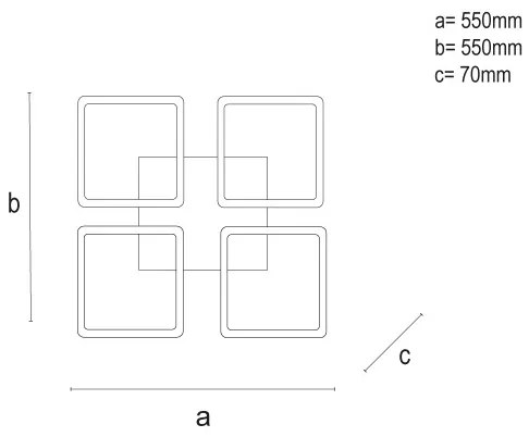 LED Fényerőszabályozható mennyezeti lámpa LED/95W/230V 3000-6500K + távirányító