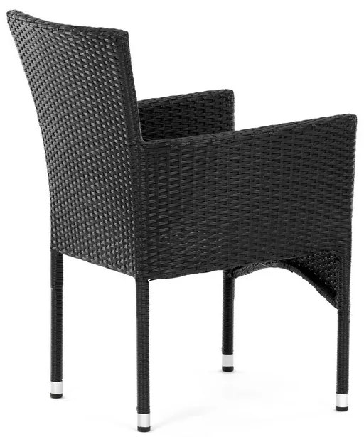Fekete Polyrattan Kerti Szék. AZC-S2117 BK