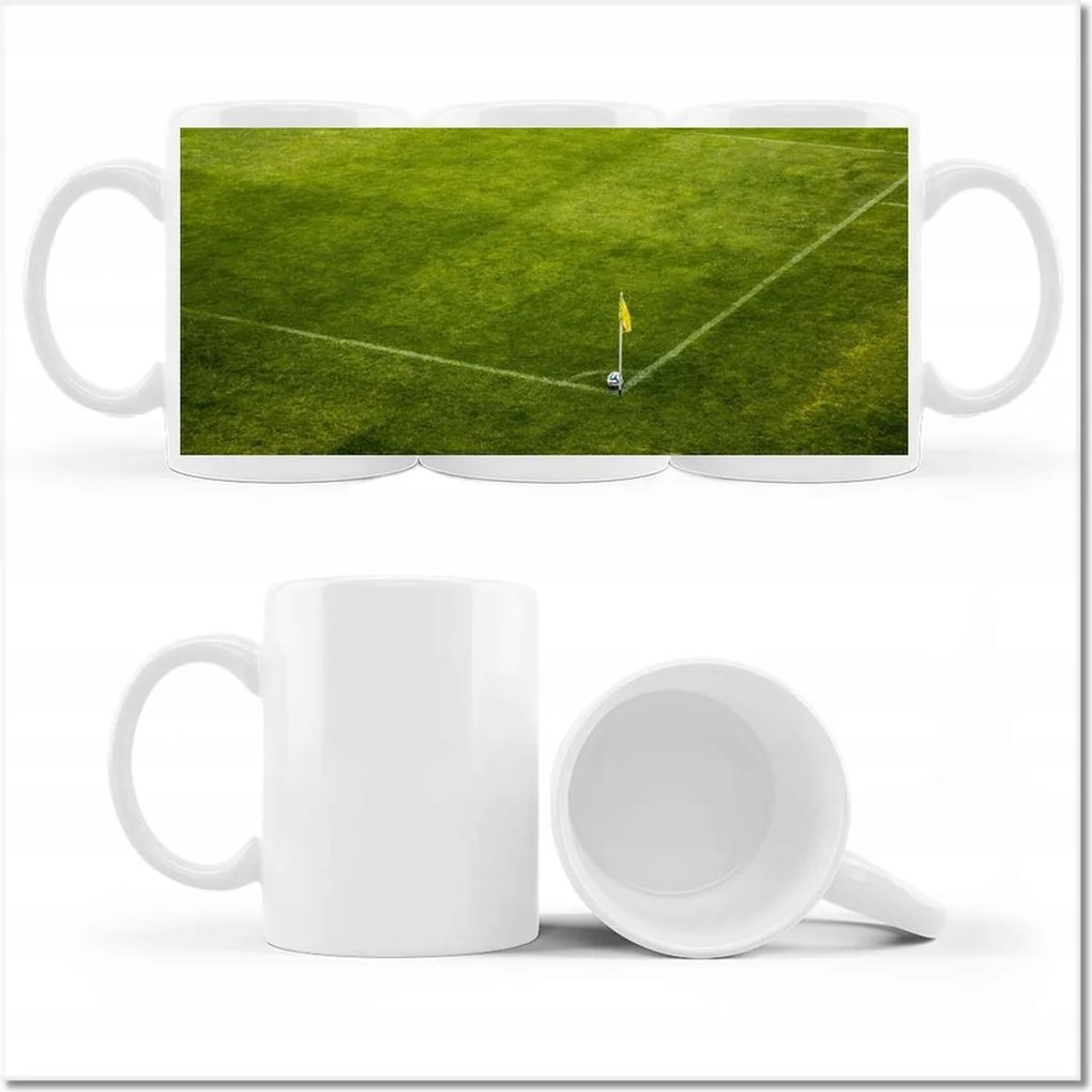 Nyomott mintás bögre Focipálya