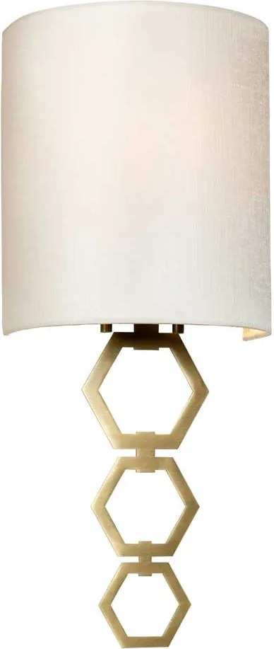 Elstead glamour modern fali lámpa clark bézs sárgaréz elsclark-small-ab