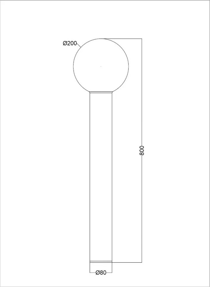 MAYTONI O598FL-01GR BOLD Modern Kültéri Állólámpa Grafit E27 IP54