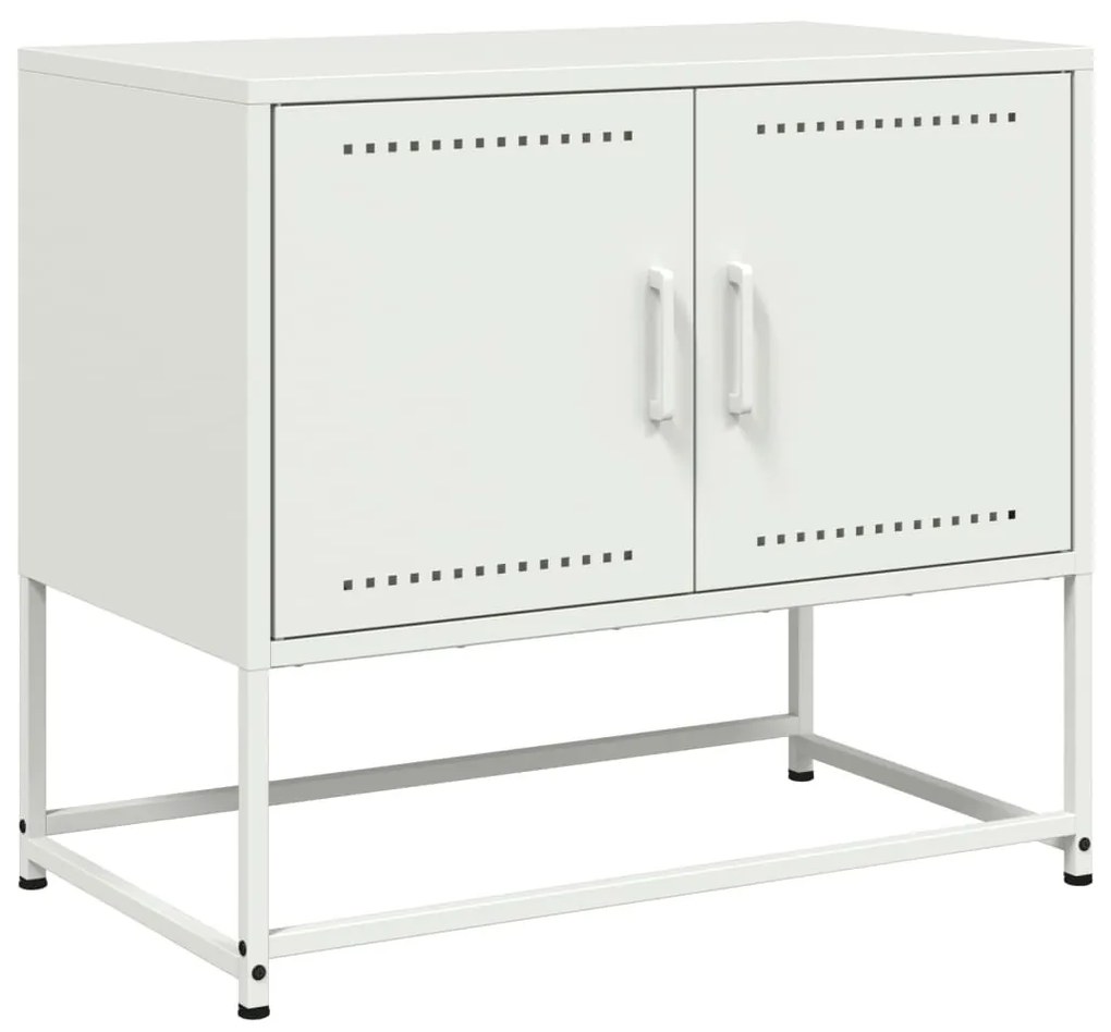 fehér acél TV-szekrény 68,5x39x60,5 cm