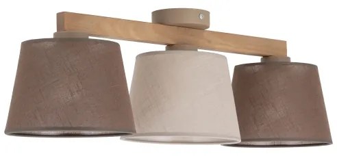 Brilagi - Felületre szerelhető csillár LATTE SABIA 3xE27/15W/230V fenyő/mix