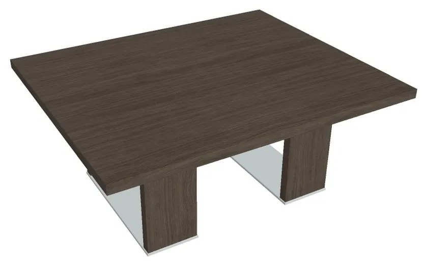 Verno+ S dohányzóasztal 120 x 100 cm, antracit tölgy / fekete