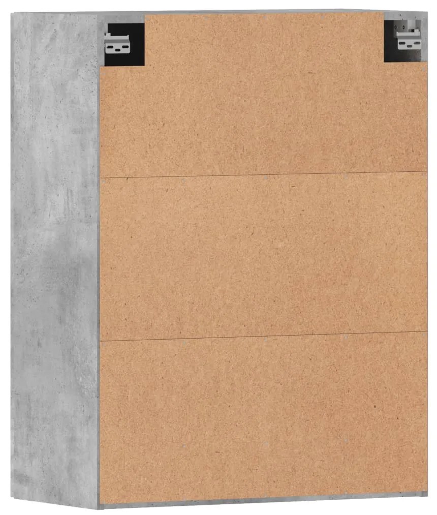 2 db betonszürke szerelt fa falra szerelhető szekrény