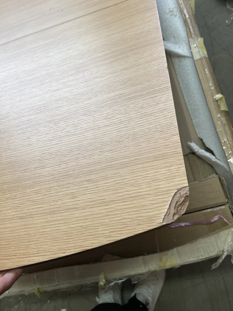 AKCIÓ VITRO II étkezőasztal tölgy dekor asztallappal 120(160)x80, kihúzható II. osztály