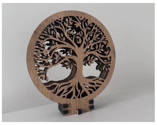 Li-Go 23648/DUB2 - Dimmelhető LED asztali dekoráció LED/12W/230V 30x31 cm tölgy