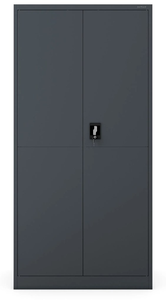 Fém iratszekrény JAN, 900 x 1850 x 400 mm, Smart: antracit