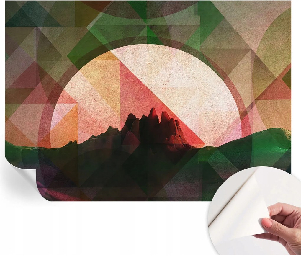 Matt öntapadós fotótapéta Falra Festői dombok 312x219 cm