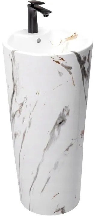 Szabadon álló mosdó REA Blanka Marble Marmur