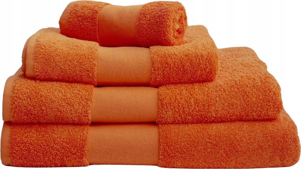 Frottír törölköző Pamut 450g 50 Szín 30x50 Narancssárga