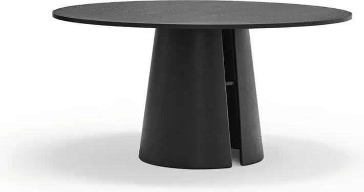 Kerek étkezőasztal kőrisfa dekorral ø 157 cm Cep – Teulat