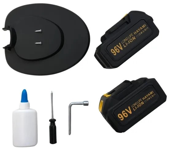 Akkus sövényvágó - HAYAMI HA-1038 + 2 akku + tartozékok