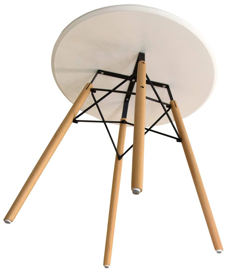 AKCIÓ Fehér étkezőasztal OSLO 90x90 II. osztály