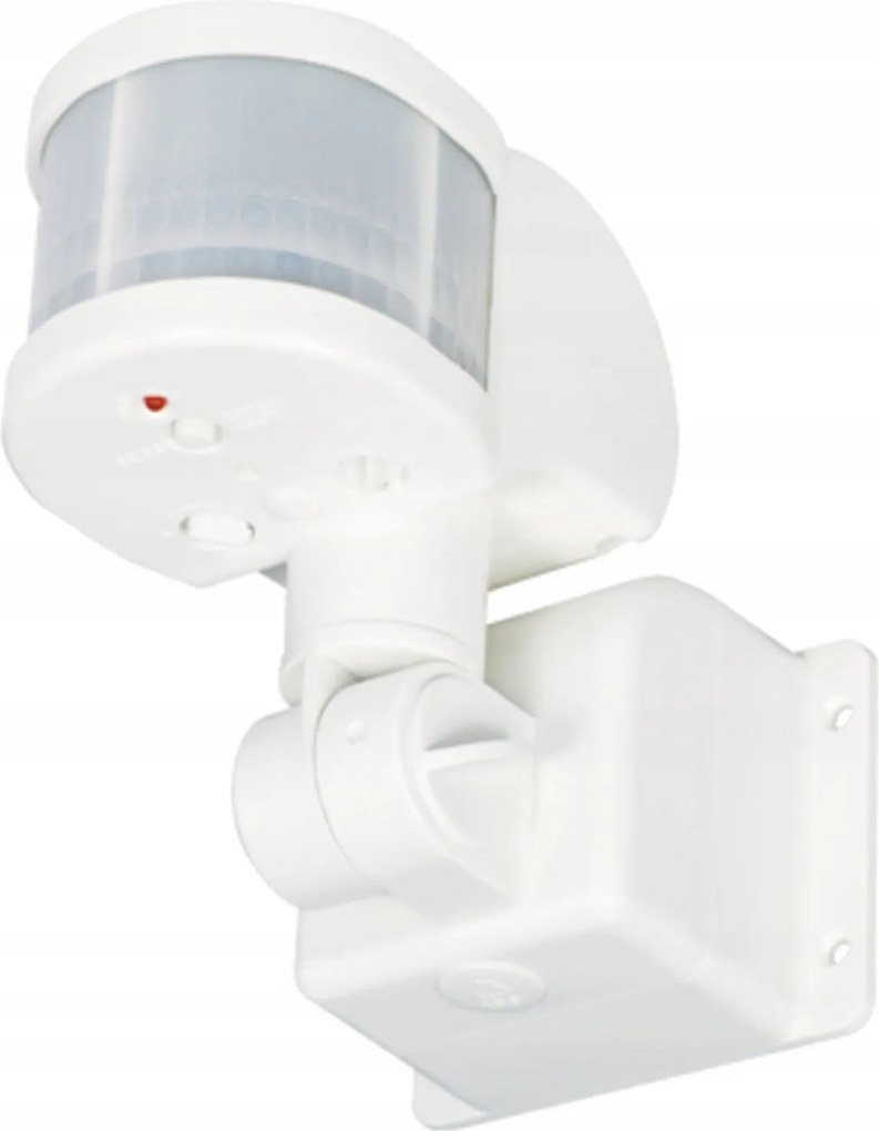 Elektrobock LX48A mozgásérzékelő, fehér, IP44, kültéri világításhoz, szereléssel