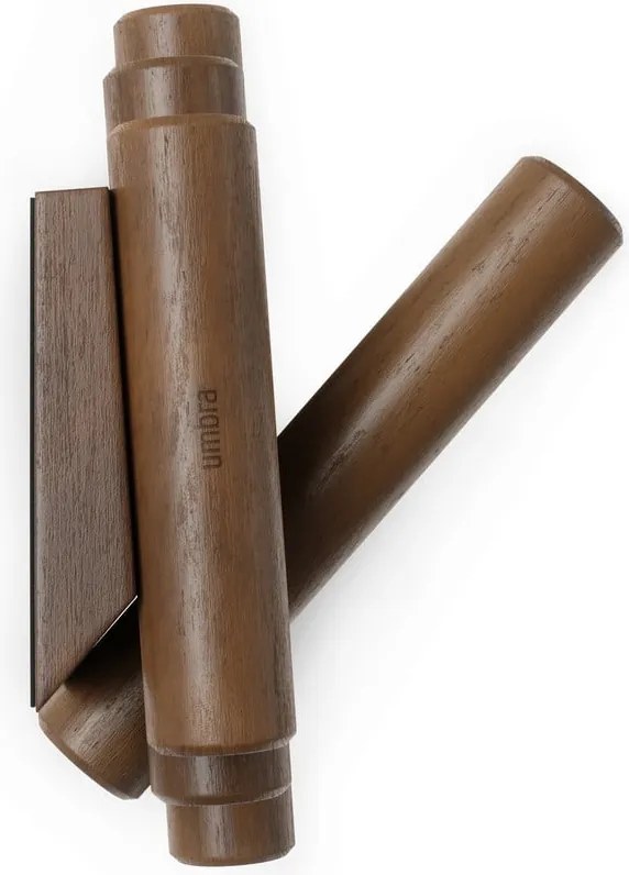 Sötétbarna borovi fenyő fali fogas 61 cm Picket – Umbra