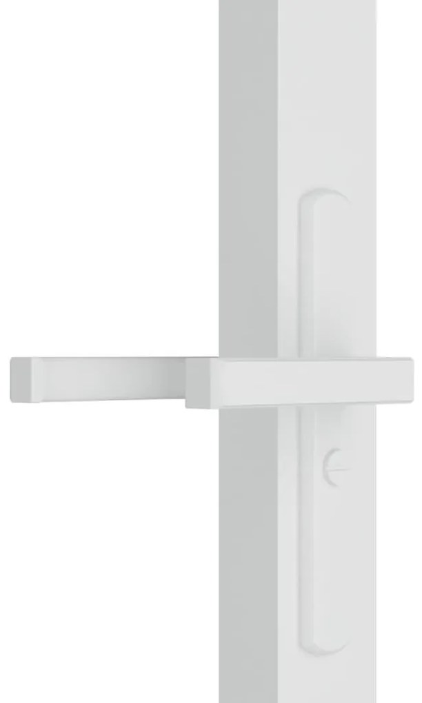 Fehér ESG üveg és alumínium beltéri ajtó 83 x 201,5 cm