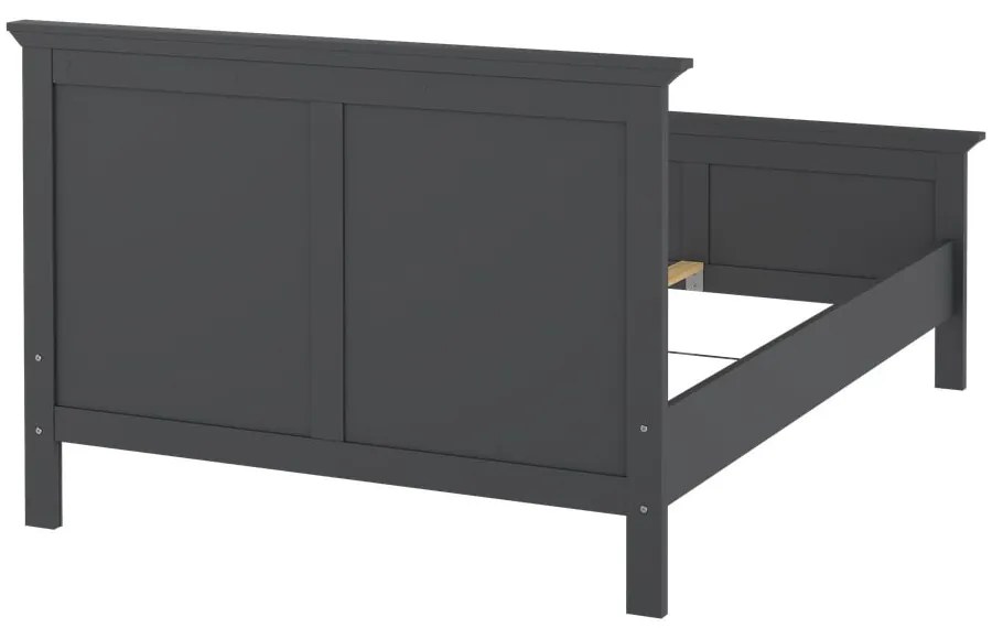 Szürke franciaágy 140x200 cm Paris – Tvilum