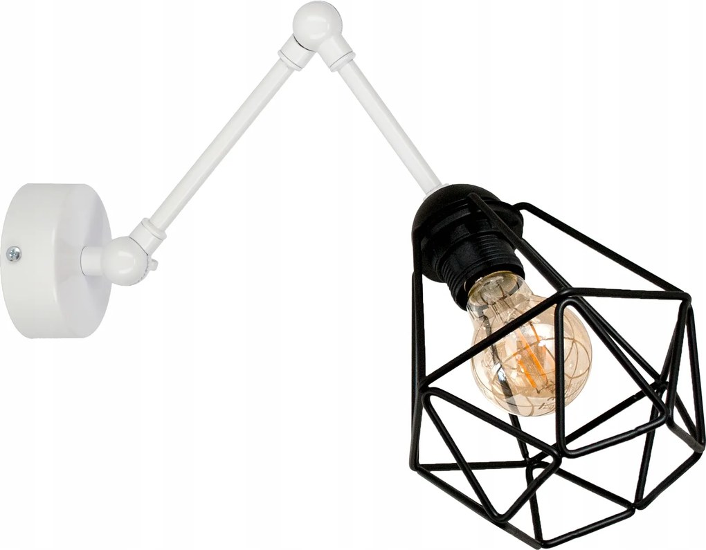 Diamond White csuklós fali lámpa LED-es