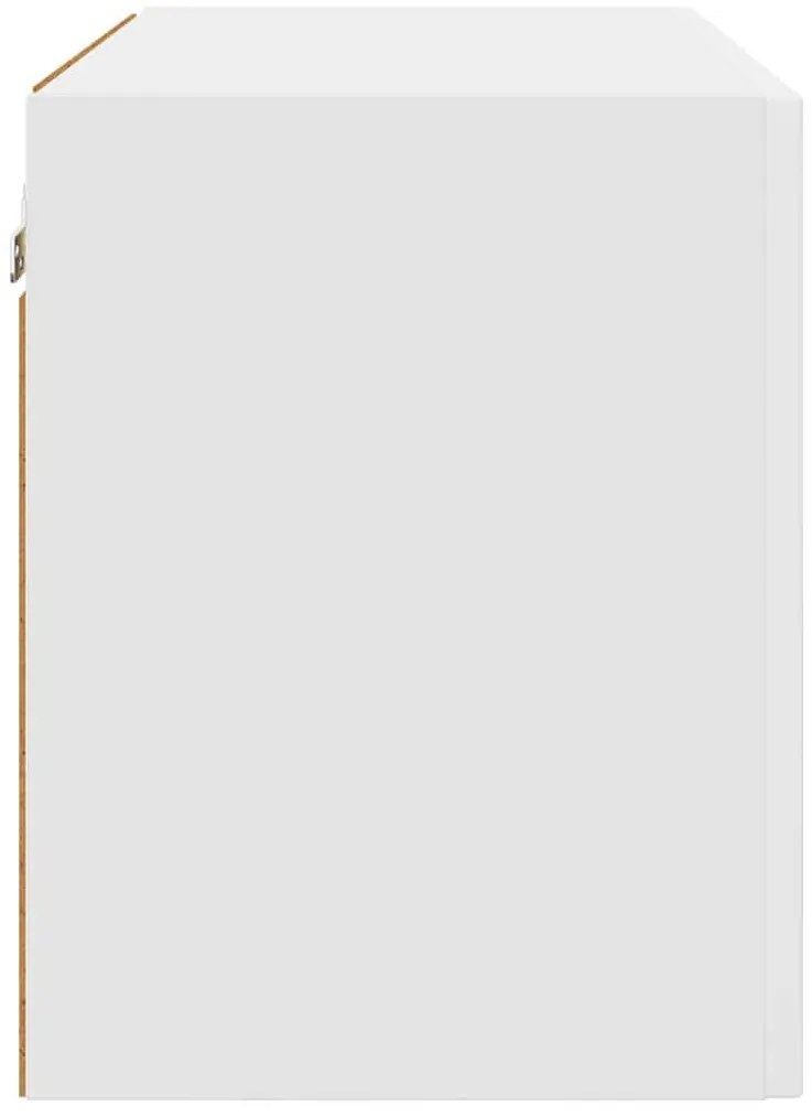 Fali konyhaszekrény ajtóval 2 pcs Fehér 60 x 31 x 40 cm Faanyag