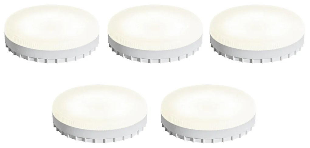 5 darabos GX53 3 fokozatú Dim to Warm LED izzó 7W 750 lm 2700K-4000K