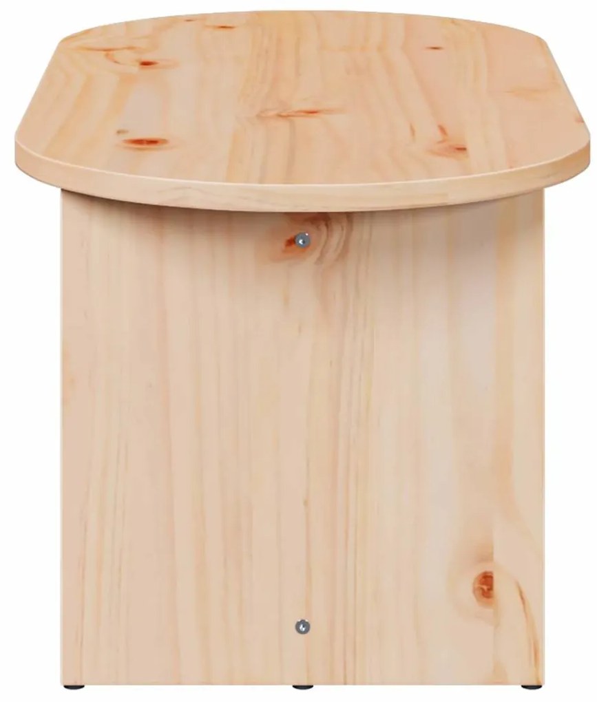 Dohányzóasztal Természetes 80 x 39.5 x 35 cm Tömör fenyőfa