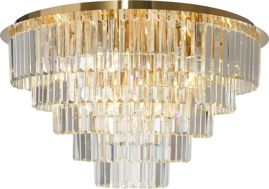 MILAGRO ML1025 MILANO Kristály Mennyezeti Lámpa Arany E14 IP20