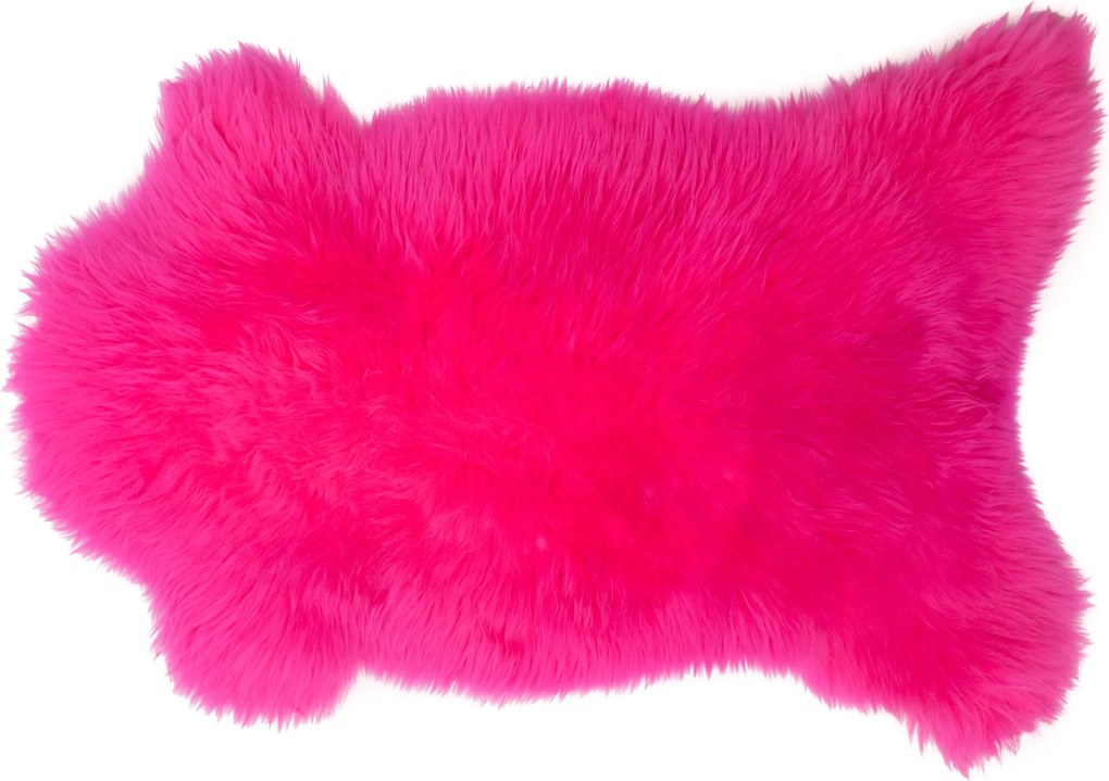 Báránybőr Szőnyeg Természetes Fukszia Sötét Rózsaszín