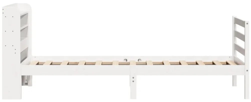 fehér ágykeret fejtámlával matrac nélkül 90x190 cm