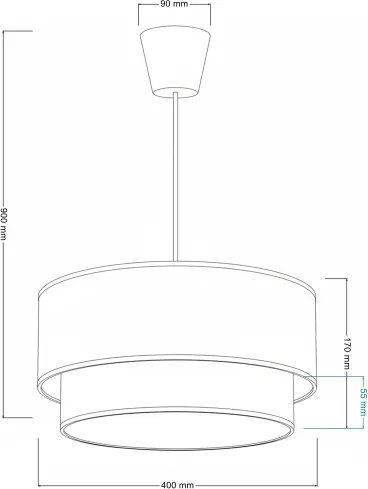 Brilagi- LED gyerek csillár zsinóron BOBO 1xE27/60W/230V átm. 40 cm fehér/bézs./mackó.