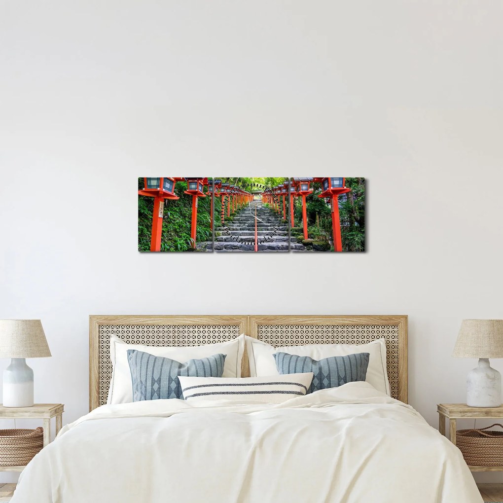 Kép - Kifune szentély (órával) (90x30 cm)