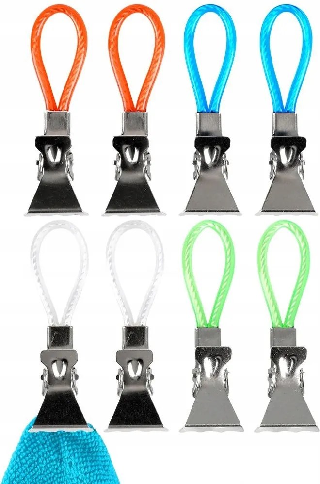 8x Akasztók Csipeszek békák törölközőtartók fürdőszoba konyhai törlőkendők